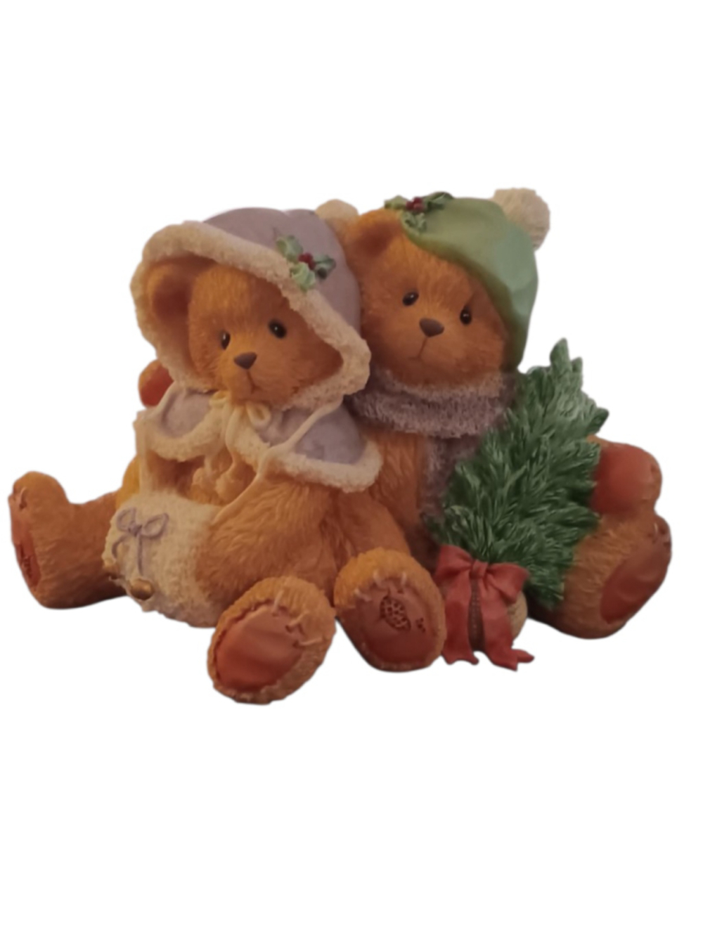 NIB Cherished Teddies Cheryl & Carl Christmas Bear Figurine
141216